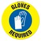 Signmission Gloves Required 16in Non-Slip Floor Marker, 16" x 16", FD-2-C-16-99930 FD-2-C-16-99930 - alternate 1